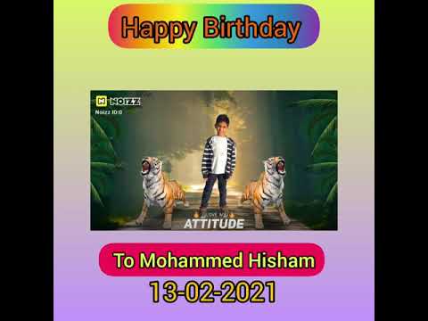 Mohammed Hisham's Birthday Wishes.