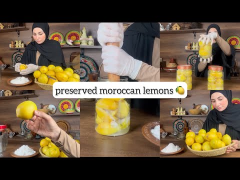 preserved moroccan lemons 🍋 An essential ingredient in Moroccan cuisine