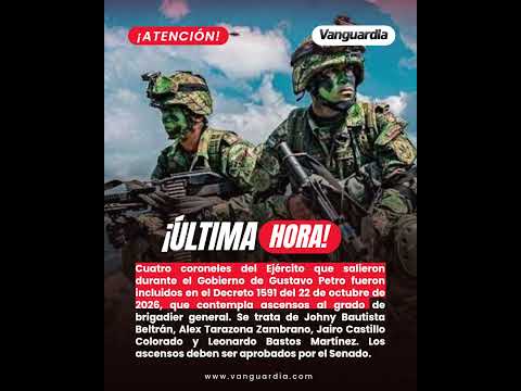 Cuatro coroneles que salieron durante el Gobierno Petro fueron incluidos en decreto de ascensos.