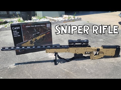 Building a Working Sniper Rifle… From Bricks?! 🔧🔫 (CaDA Sniper Set)