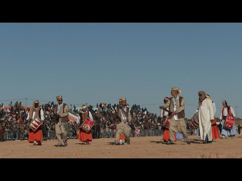 Festival-goers marvel at the opening of the 56th International Sahara Festival | AFP