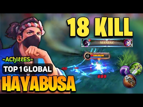 MANIAC! KING Hayabusa Best Build 2022 [ Top 1 Global Hayabusa Gameplay ] ~Acђiℓℓes~ - Mobile Legends