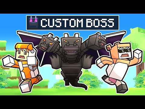 Minecraft but there are CUSTOM BOSSES!
