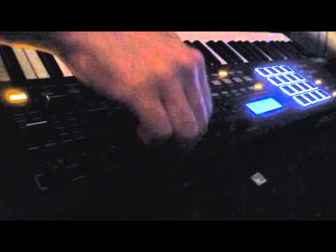 AKAI MPK 261 KarolSTG live 1 in night playing 2014 in FL STUDIO