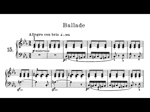 Ballade - Friedrich Burgmüller | 25 Leichte Etüden Op.100