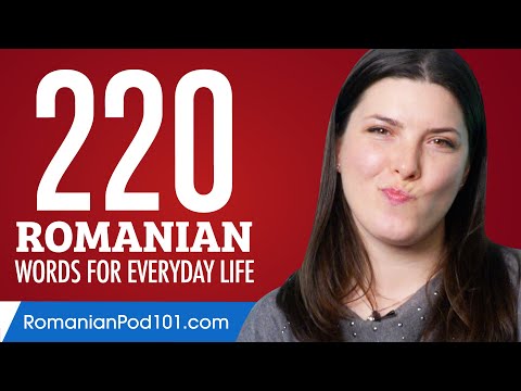 220 Romanian Words for Everyday Life - Basic Vocabulary #11