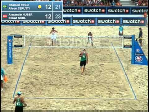 Emanuel-Alison BRA Huber-Seidl AUT 2-1 (21-23, 21-16, 15-13) Pool J Klagenfurt Grand Slam 2011
