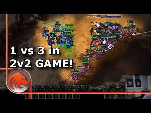 StarCraft 2: "Three" Opponents in a 2v2 Game!