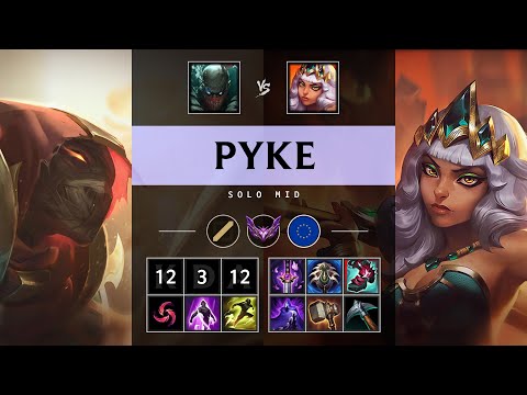 Pyke Mid vs Qiyana - EUW Master Patch 25.12