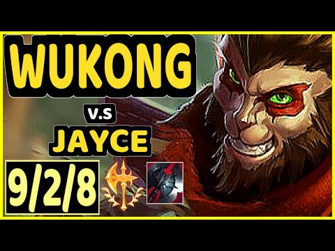 WUKONG vs JAYCE - 9/2/8 KDA TOP GAMEPLAY - EUW Ranked GRANDMASTER