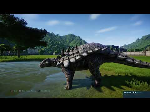Jurassic World Evolution: Acrocanthosaurus vs Polacanthus (Base Genome)