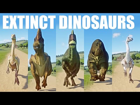 Extinct Dinosaurs Speed Races in Planet Zoo Included Struthiomimus, Archaeornithomimus etc