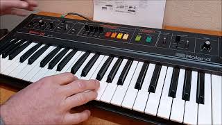 Video thumbnail for A simple 1980 Roland SA-09 vintage Synthesizer demo from  Vintage Audio Nagoya. synth keyboard organ by Vintage Audio Nagoya