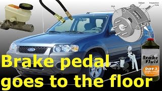 How to replace brake hoses and bleed the system -ford escape