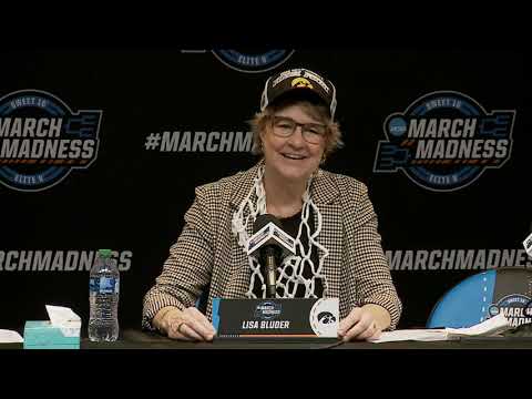 Iowa women's basketball postgame press conference after Elite Eight win over Louisville