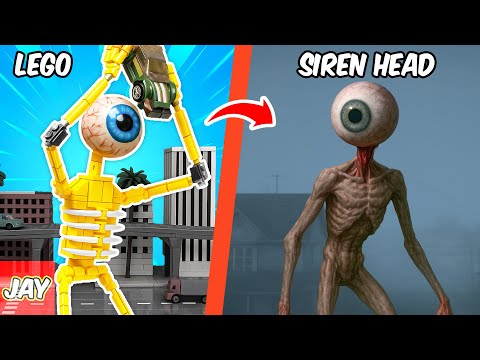 LEGO TREVOR HENDERSON: All Siren Head creatures MEGA COMPILATION! | JAY BRICKS
