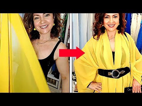 5 Original DIY Ideas to Use a Scarf as a Shoulders Cover | Tips & Hacks for Women #45