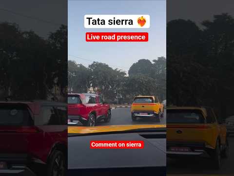 Tata Sierra Road Presence | SUV With killer looks #tatasierra2025 #tatasierraev #sierra