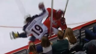 Johansen Gets Revenge on Ovechkin With a Big Hit Johansen Gets Revenge on Ovechkin With a Big Hit