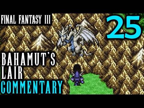 The King Of Summons: Final Fantasy III Pixel Remaster Walkthrough Part 25 - Bahamut's Lair