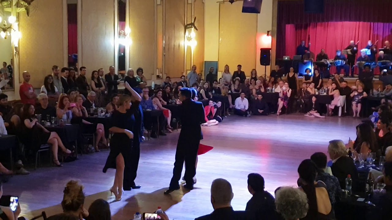 Clarisa Aragon i Jonathan Saavedra i Noelia Hurtado y Carlos Espinoza orquesta Los REYES del Tango