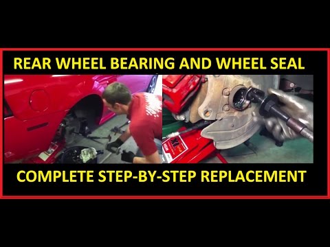 Rear axle shaft, wheel bearing, and wheel seal replacement: FORD Mustang Explorer F-150 Crown Vic