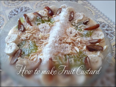 Fruit Custard / How to make Fruit Custard by Ramla's Kitchen