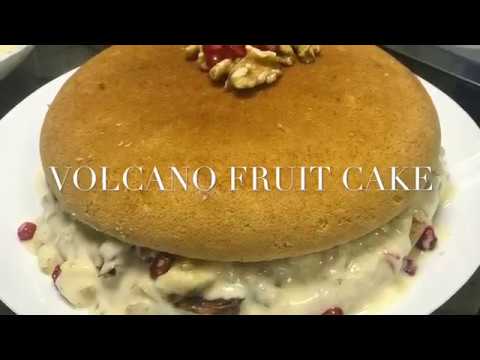 VOLCANO FRUIT CAKE WITHOUT OVEN