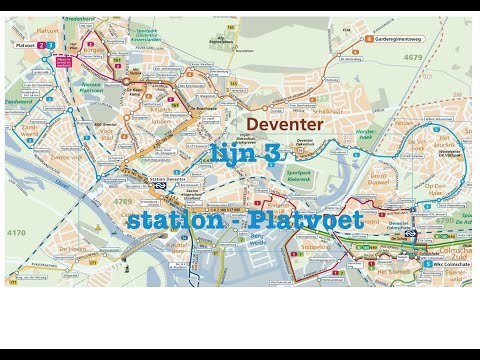 Lijn 3 Deventer station - Platvoet via Zandweerd