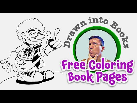 Drawn into Books - Free printable coloring book pages for kids - Volume 01 - YouTube