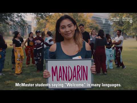 Watch Upper-year students welcome first-years in different languages on Youtube.