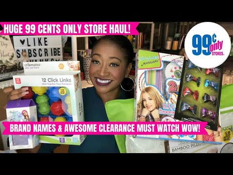 HUGE 99 CENTS ONLY STORE HAUL~AMAZING NAME BRAND & CLEARANCE DEALS~DEFINITELY A MUST WATCH HAUL 😍 Video