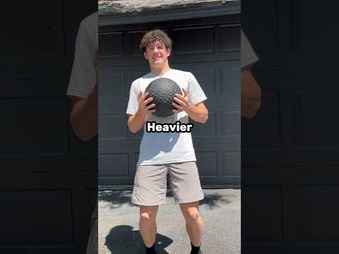 Every shot the ball gets heavier!🏀😂 #shorts #basketball