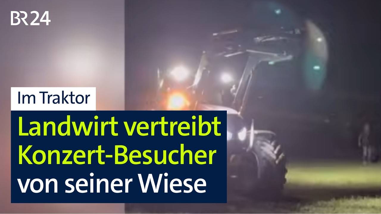 "Gefährlicher geht's fast gar nicht": Landwirt vertreibt Menschen mit Traktor | Abendschau | BR24