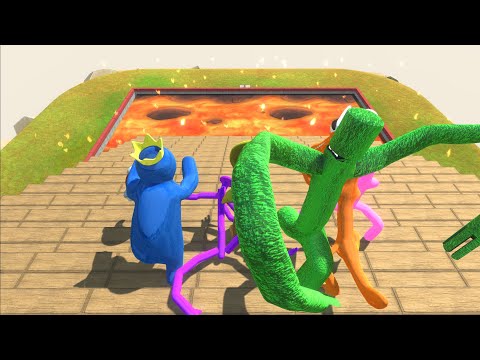 All Units Fall Stairs Into Lava - Animal Revolt Battle Simulator