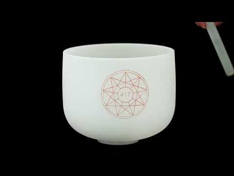 Meinl 10" Solfeggio Crystal Singing Bowl - 417 Hz (SOLCSB10-417) | Unlimited Singing Bowls