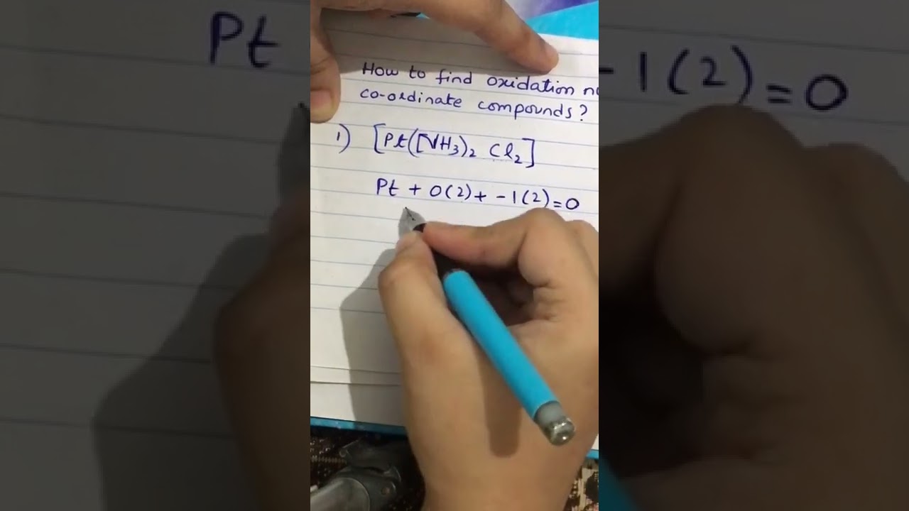 How to find oxidation number of co ordinate compounds .