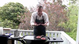 How To Grill - Pressing Down on Steaks when Grilling