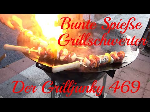 Bunte Spieße /Grillschwerter - Der Grilljunky  469