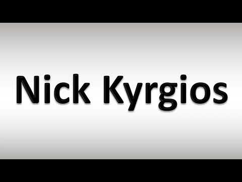 How to Pronounce Nick Kyrgios