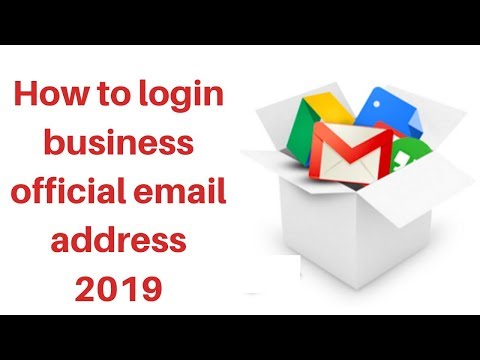 How to login business official email address 2019
