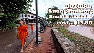 Konbannok Luxury hotel with breakfast included in Luang Prabang, Laos. 