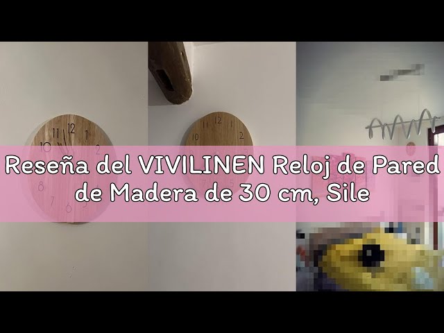 Vídeo relacionado con VIVILINEN Reloj de Pared Luminoso Reloj de Pared Fluorescente, Silencioso, Decoración para Cocina, Salon, Oficina, Dormitorio