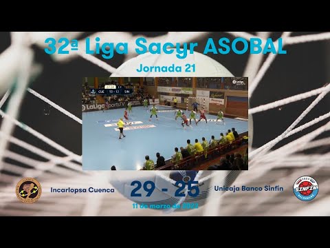 32ª Liga Sacyr ASOBAL J21: Incarlopsa Cuenca - Unicaja Banco Sinfín 29-25