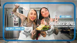 Cooking with AndeeMind | Ep. 1: Crepe au Jambon ft. Split Tongue Bri