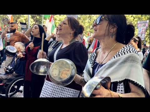 Pots and pans protest for Palestine