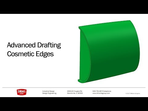 Fantastic Plastic 16 - Drafting Cosmetic Edges - SOLIDWORKS Tutorial