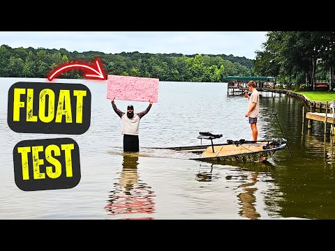 The Ultimate Float Test! Will Pink Sheet Foam Float a Jon Boat?