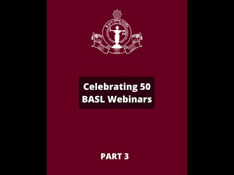 Celebrating 50 BASL Webinars : Short Video Part 3
