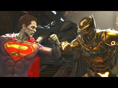 Injustice 2 - Bizarro Vs Batman All  Intro Dialogue/All Clash Quotes, Super Moves